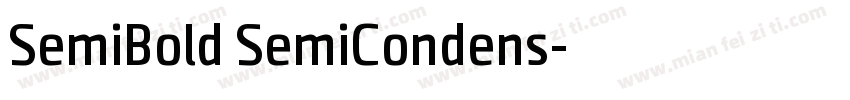 SemiBold SemiCondens字体转换